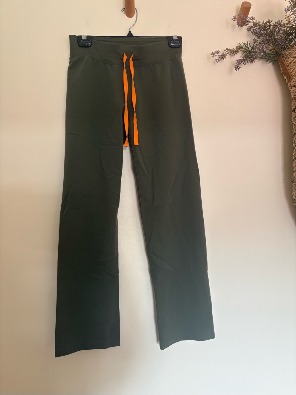 FIGS Technical Collection XXS Petite Olive Green Wide Leg Scrub Pants